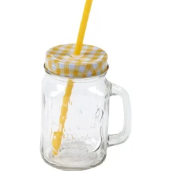 Vaisselle Et Accessoires De Table<Gifi Bocal en verre + paille 500 ml