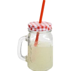 Vaisselle Et Accessoires De Table<Gifi Bocal en verre + paille 500 ml