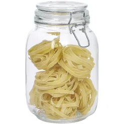 Conservation Alimentaire<Gifi Bocal en verre avec couvercle à charnière 1,5 L