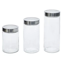 Conservation Alimentaire<Gifi Bocal en verre avec couvercle hermétique x3