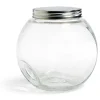 Conservation Alimentaire<Gifi Bocal en verre transparent couvercle métal 2000ml - 17,5x12,5xH.17cm