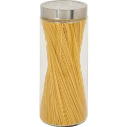 Conservation Alimentaire<Gifi Bocal en verre transparent couvercle inox 2L - Ø11xH.27cm