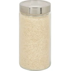 Conservation Alimentaire<Gifi Bocal en verre transparent couvercle inox 1,6L - Ø11xH.22cm