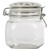 Conservation Alimentaire<Gifi Bocal hermétique carré en verre couvercle motif ciment 750ml