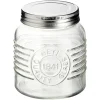 Conservation Alimentaire<Gifi Bocal hermétique rond transparent avec couvercle en métal H10 cm