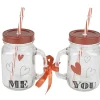 Gifi Bocal motif coeurs Saint Valentin x2| Vaisselle Et Accessoires De Table