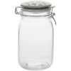 Conservation Alimentaire<Gifi Bocal transparent avec couvercle design carreau de ciment 1,5 L