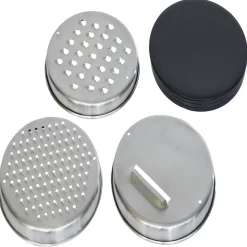 Préparation Culinaire<Gifi Bol à mixer inox avec base silicone et 3 râpes Ø22xH11,2cm