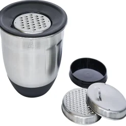 Préparation Culinaire<Gifi Bol à mixer inox avec base silicone et 3 râpes Ø22xH11,2cm