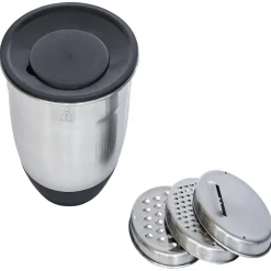 Préparation Culinaire<Gifi Bol à mixer inox avec base silicone et 3 râpes Ø22xH11,2cm