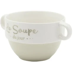 Gifi Bol à soupe en faïence| Vaisselle Et Accessoires De Table