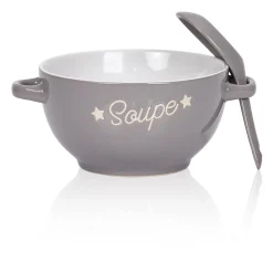 Gifi Bol à soupe et sa cuillère| Vaisselle Et Accessoires De Table