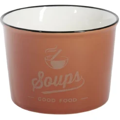 Gifi Bol à soupe inscription Soups Good Food 500ml| Vaisselle Et Accessoires De Table