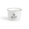 Gifi Bol à soupe 500ml faïence gris Ø12xH8,4cm| Vaisselle Et Accessoires De Table