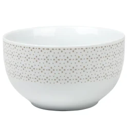 Gifi Bol blanc à motif taupe| Vaisselle Et Accessoires De Table