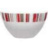 Vaisselle Et Accessoires De Table<Gifi Bol blanc décor taupe et rouge