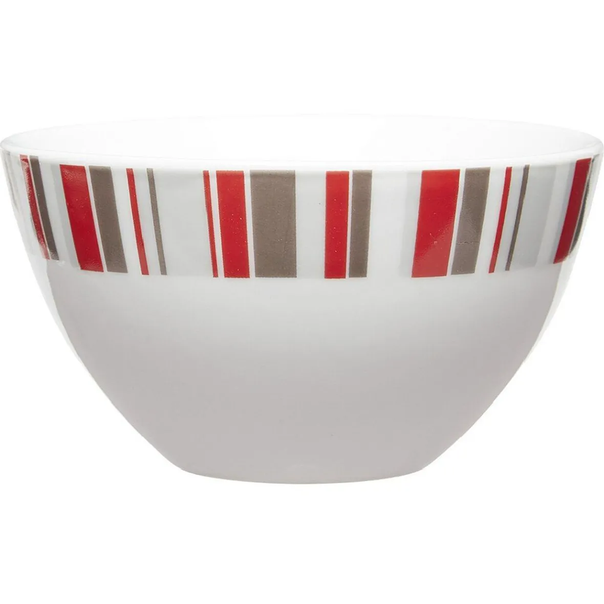 Vaisselle Et Accessoires De Table<Gifi Bol blanc décor taupe et rouge