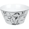 Vaisselle Et Accessoires De Table<Gifi Bol blanc décor tiges feuilles noires
