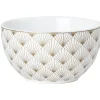 Gifi Bol blanc et rayons doré| Vaisselle Et Accessoires De Table