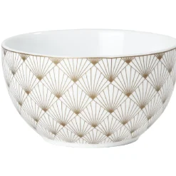 Gifi Bol blanc et rayons doré| Vaisselle Et Accessoires De Table