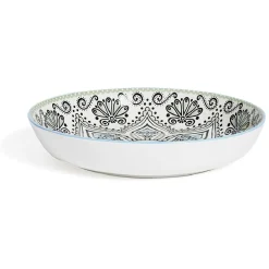 Gifi Bol décor oriental porcelaine Ø23xH4cm| Vaisselle Et Accessoires De Table