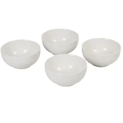 Gifi Bol en céramique uni blanc x4| Vaisselle Et Accessoires De Table