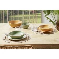 Vaisselle Et Accessoires De Table<Gifi Bol en faïence vert Ø15xH6cm