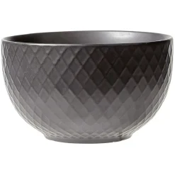 Gifi Bol en grès noir x4| Vaisselle Et Accessoires De Table
