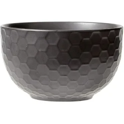 Gifi Bol en grès noir x4| Vaisselle Et Accessoires De Table