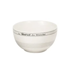Gifi Bol en porcelaine design Bistrot du Marché| Vaisselle Et Accessoires De Table