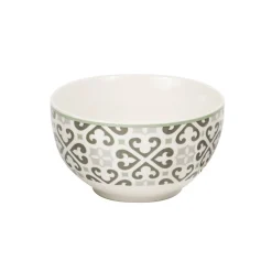 Gifi Bol en porcelaine motif Carreau de ciment gris| Vaisselle Et Accessoires De Table