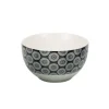 Gifi Bol en porcelaine motif rosace noir blanc| Vaisselle Et Accessoires De Table