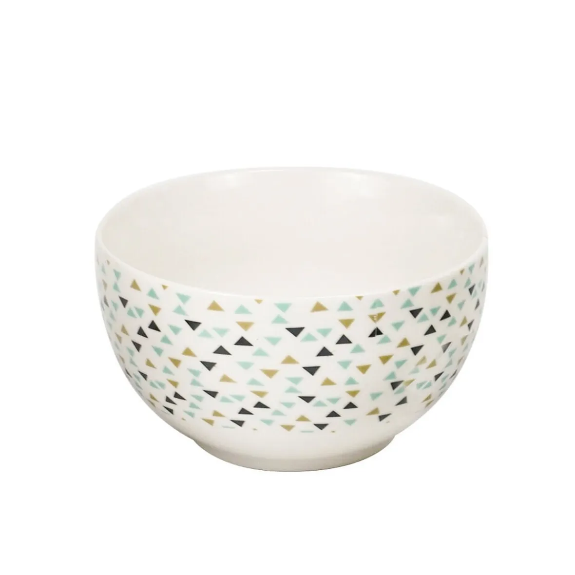 Gifi Bol en porcelaine motif triangle multicolore| Vaisselle Et Accessoires De Table