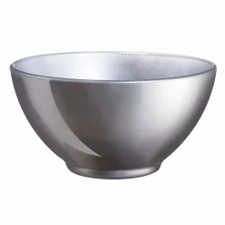 Gifi Bol en verre trempé Luminarc flashy argenté 50 cl| Vaisselle Et Accessoires De Table