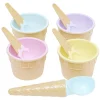 Gifi Bol et cuillère à glace x4| Vaisselle Et Accessoires De Table
