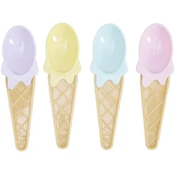 Gifi Bol et cuillère à glace x4| Vaisselle Et Accessoires De Table