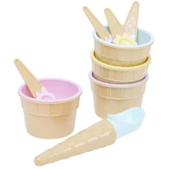 Gifi Bol et cuillère à glace x4| Vaisselle Et Accessoires De Table