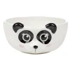 Gifi Bol forme tête de panda en faïence noir et blanc| Vaisselle Et Accessoires De Table