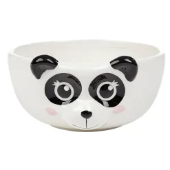 Gifi Bol forme tête de panda en faïence noir et blanc| Vaisselle Et Accessoires De Table