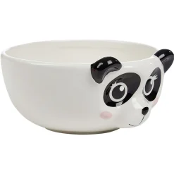 Gifi Bol forme tête de panda en faïence noir et blanc| Vaisselle Et Accessoires De Table