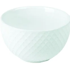 Gifi Bol grès embossé blanc crème x4| Vaisselle Et Accessoires De Table