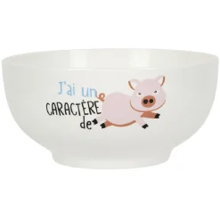 Gifi Bol humoristique en céramique| Vaisselle Et Accessoires De Table