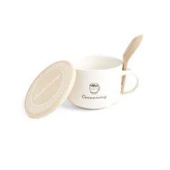 Gifi Bol jumbo 62cl avec cuillère et couvercle cocooning| Vaisselle Et Accessoires De Table