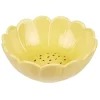 Gifi Bol saladier forme fleur dolomite jaune Ø16xH7,5cm| Vaisselle Et Accessoires De Table