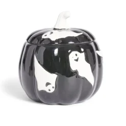 Conservation Alimentaire<Gifi Bonbonnière Halloween 1L citrouille noire fantômes blancs Ø13,5xH15,8cm