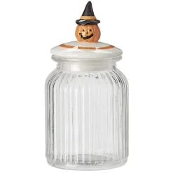 Conservation Alimentaire<Gifi Bonbonnière transparente couvercle déco citrouille Halloween 1L