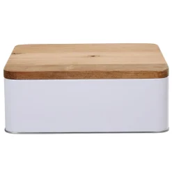 Conservation Alimentaire<Gifi Boîte à biscuit rectangulaire blanc naturel