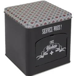 Conservation Alimentaire<Gifi Boîte à biscuits carrée design "Servez-vous - Chez Violette"