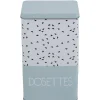 Gifi Boîte à café rectangulaire vert d'eau blanc et noir| Vaisselle Et Accessoires De Table