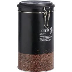Conservation Alimentaire<Gifi Boîte à café ronde en étain avec couvercle plastique - Ø11xH.20cm